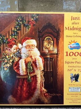 Santa Claus Jigsaw Puzzle 1000 Pieces Just After Midnight Sunsout